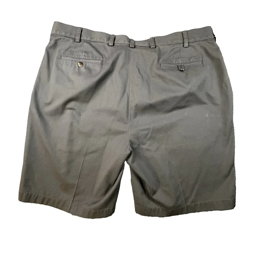 Jos A Bank Men's 43.5 Travelers Gray Chino Shorts Flat Front Casual SEE DESC